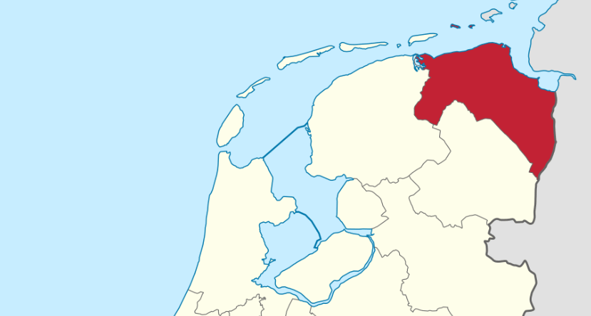 kaartje provincie Groningen