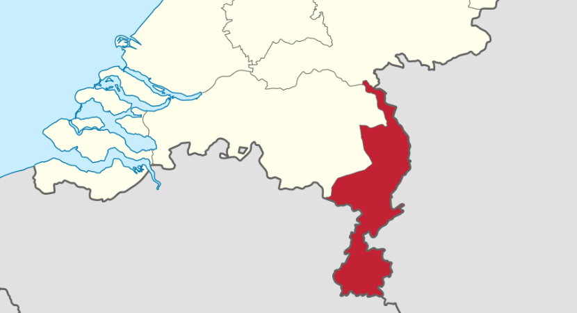 kaartje provincie Limburg