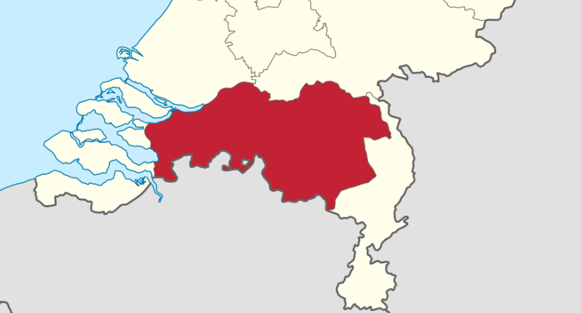 kaartje provincie Noord-Brabant