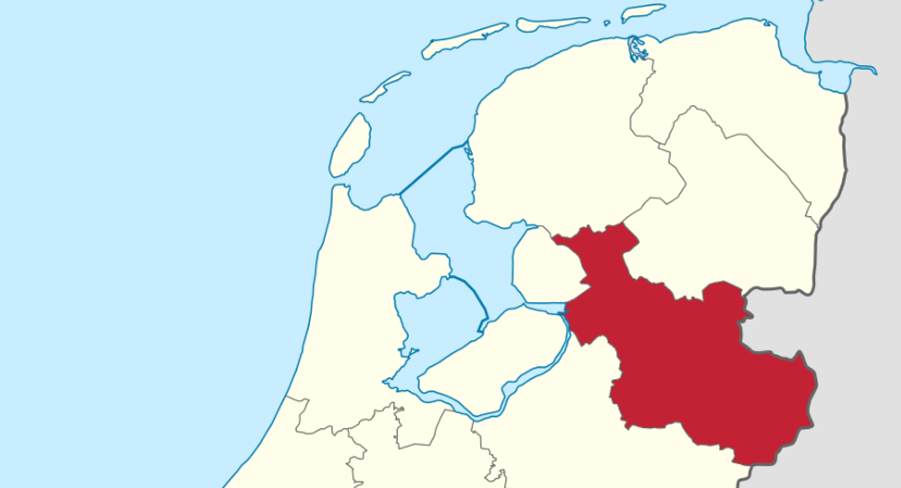 kaartje provincie Overijssel