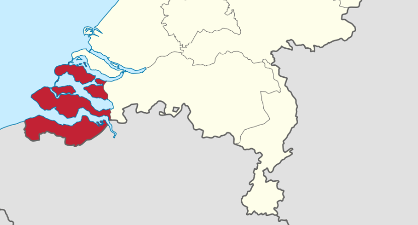 kaartje provincie Zeeland