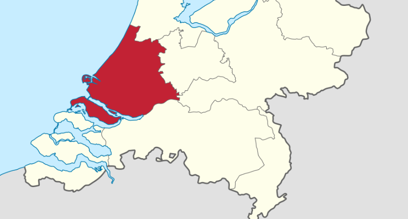 kaartje provincie Zuid-Holland